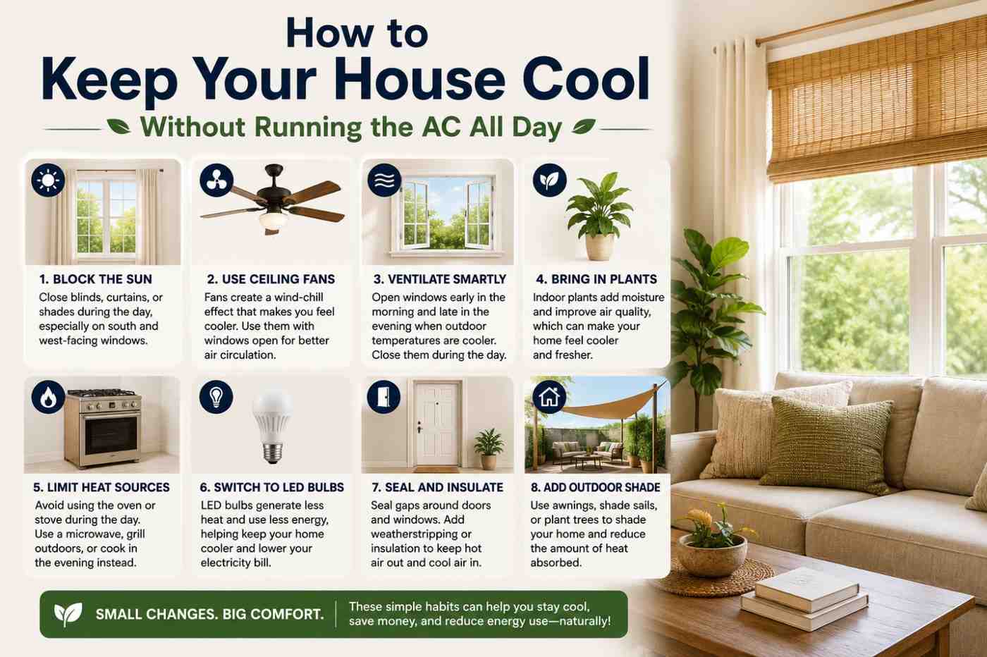 how to keep your house cool