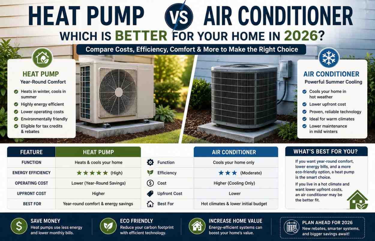 Heat Pump vs Air Conditioner