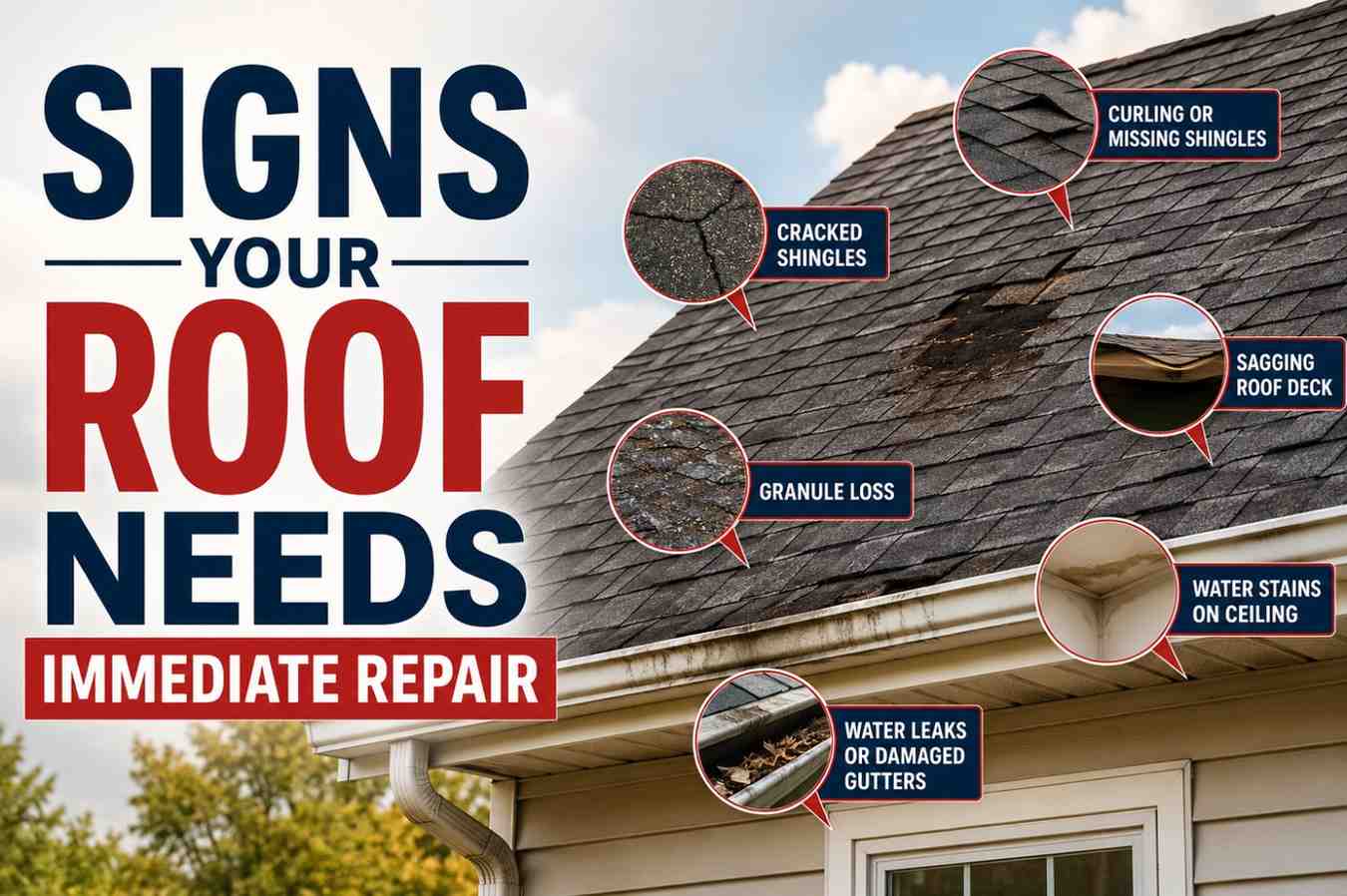roof needs immediate repair