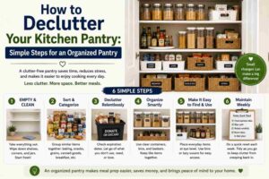 how to declutter your kitchen pantry