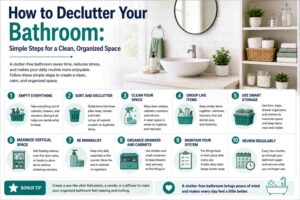 how to declutter your bathroom