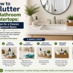 how to declutter your bathroom countertops